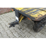 Platte kar, aanhanger, industrie trailer. Gebruikt